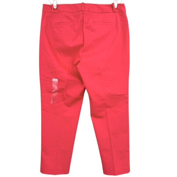 Liz Claiborne Women's Emma Slim Leg Teaberry Ankle Pants Mid-Rise Size 16 NWT - Picture 2 of 11